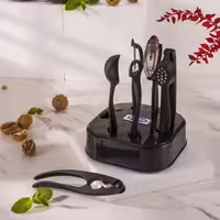 ست ابزار 7 پارچه جنس ابزارها از چدن با کیفیت بسیار بالا و استند پلاستیکی
