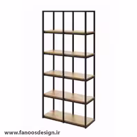 قفسه ایستاده چوبی فلزی کد 30726