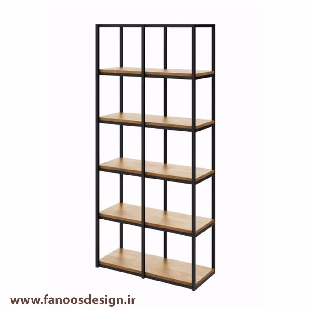 قفسه ایستاده چوبی فلزی کد 30726