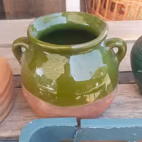 کوزه سفالی لعابدار( پسکرایه)