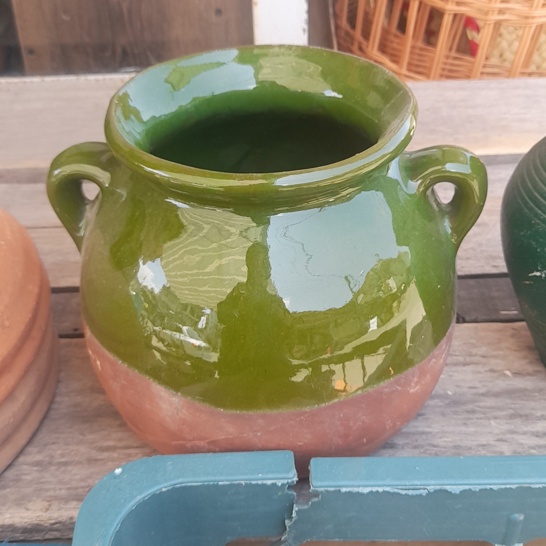 کوزه سفالی لعابدار( پسکرایه)