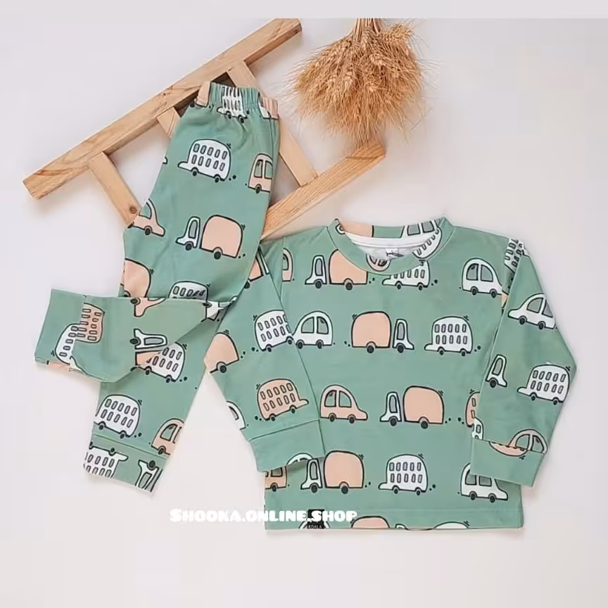 بلوز شلوار آستین بلند ماشین. بسیار با کیفیت. بدون آبرفت و  رنگ پریدگی