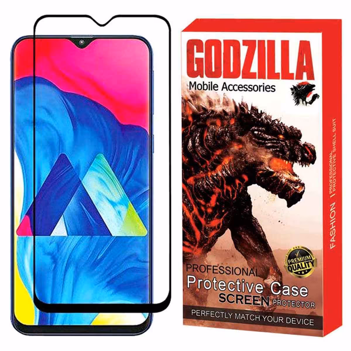 گلس گودزیلا  Full  برای سامسونگ  M10