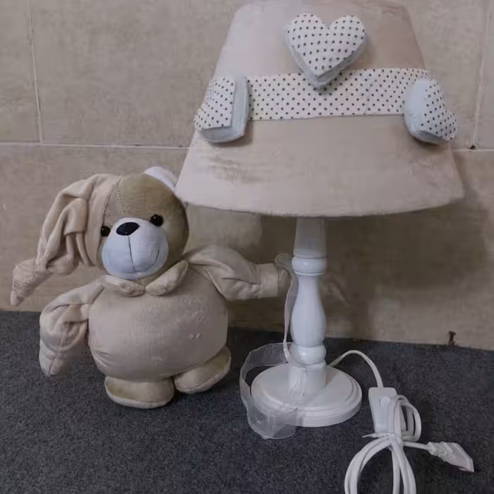 آباژور خرس نانان پایه خراطین  دارای طلق نسوز  جنس مخمل توشکا