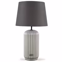 آباژور رومیزی چوبی سوئیچی مدل MIRABELLA کد TLSW-80806 رنگ TEAL-BL و GRAY/GRAY