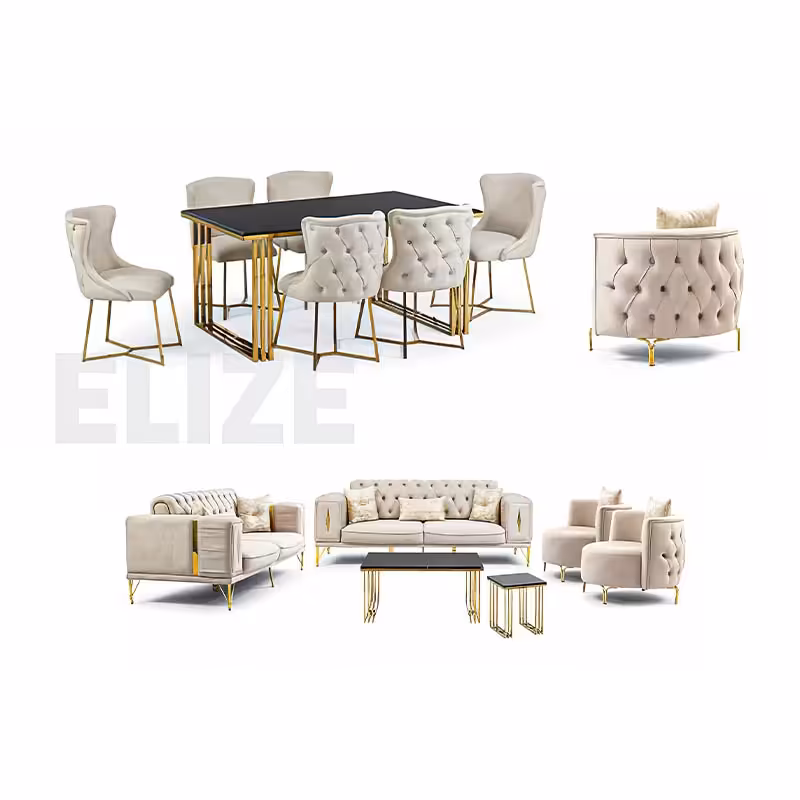 ست مبل و میز ناهارخوری الیزه