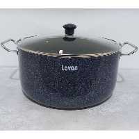 قابلمه گرانیتی سایز 34 درب شیشه ای مدل تیتان برند لاوان LAVAN