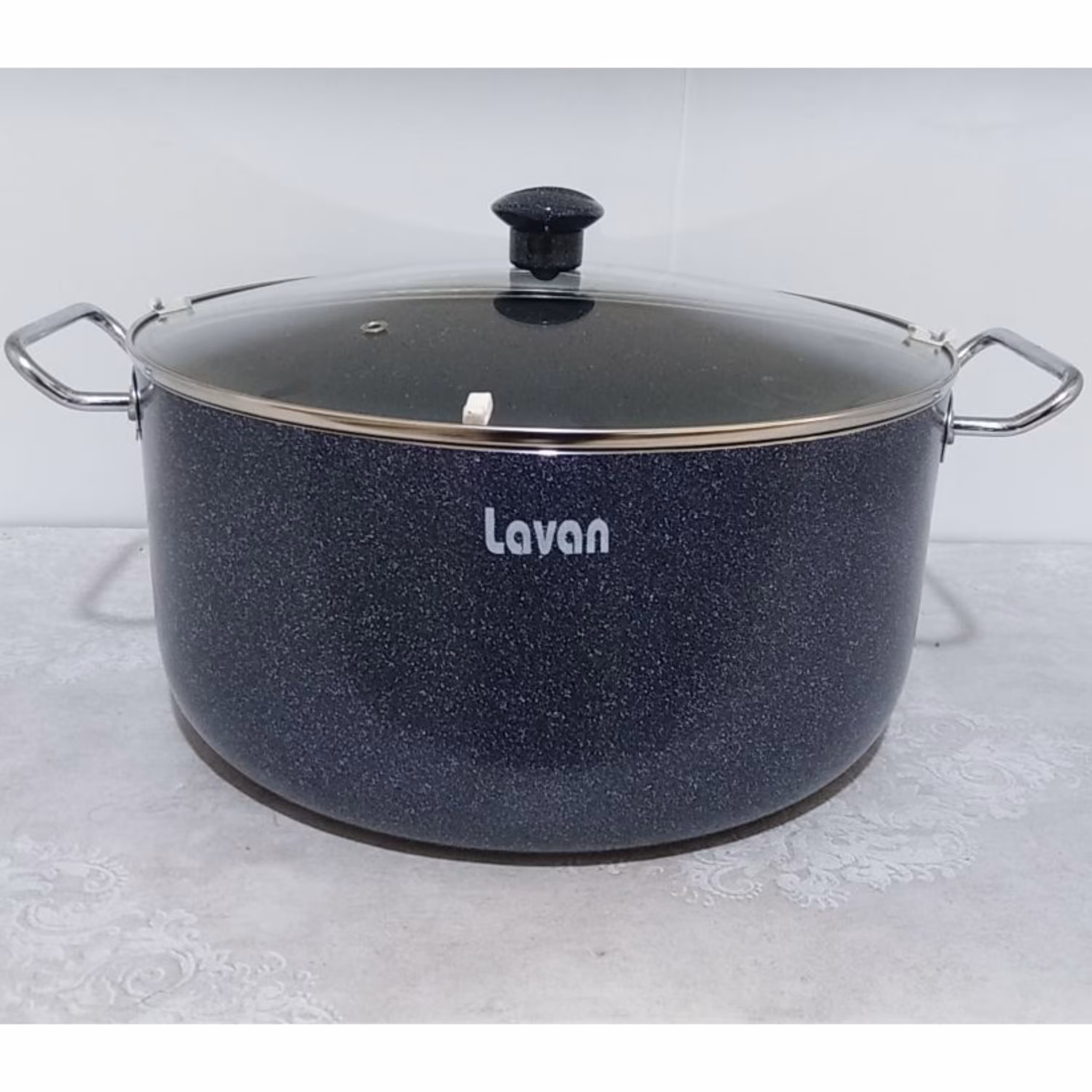 قابلمه گرانیتی سایز 34 درب شیشه ای مدل تیتان برند لاوان LAVAN