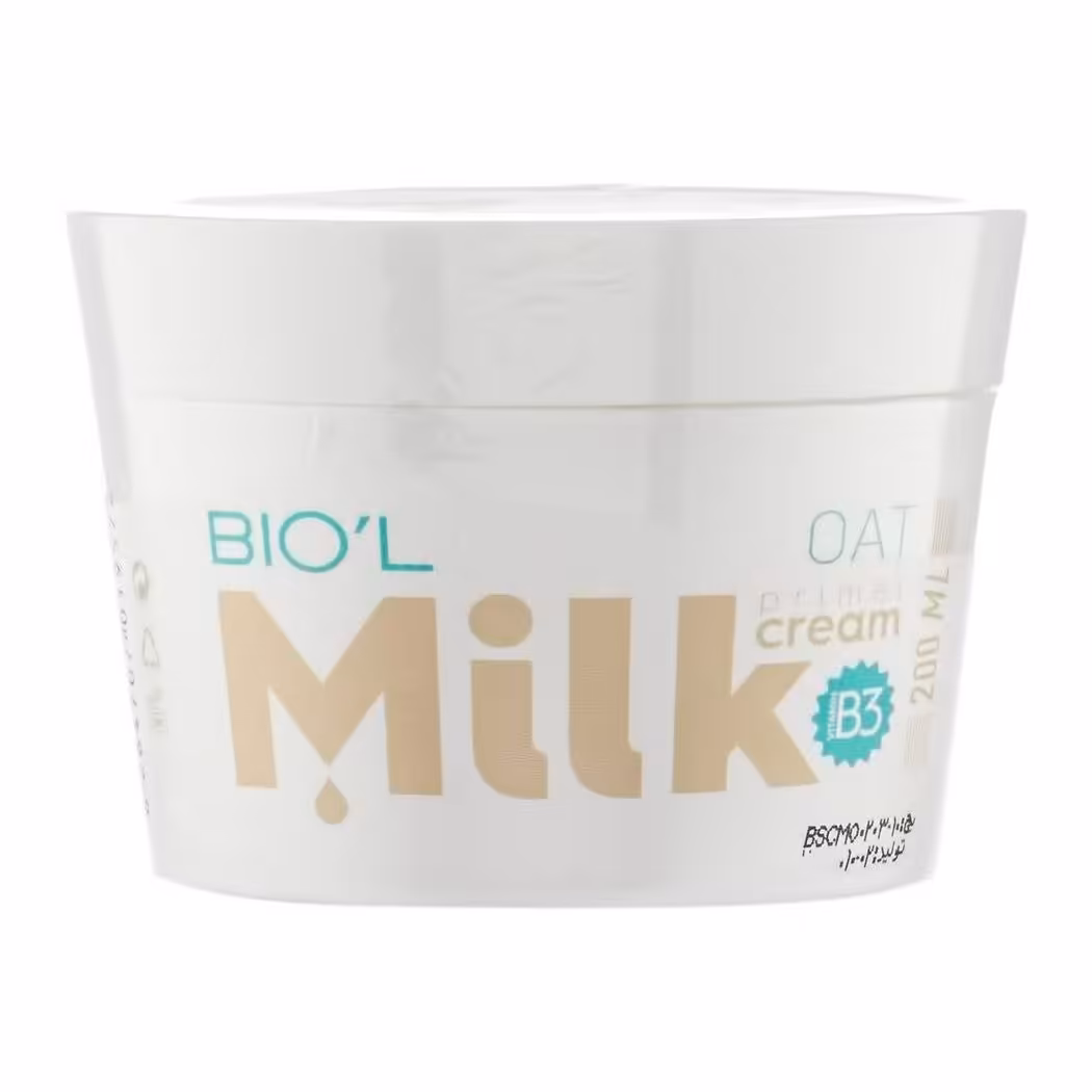 کرم شیر و جو دوسر برند بیول مناسب پوست نرمال تا خشک