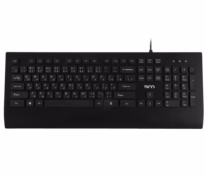 کيبورد تسکو مدل تی کی 8028 با حروف فارسي