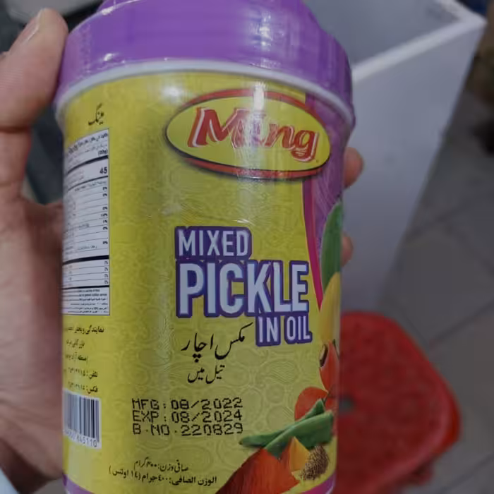 ترشی انبه مینگ  Ming  ( ترشی مخلوط انبه )، 400گرمی 