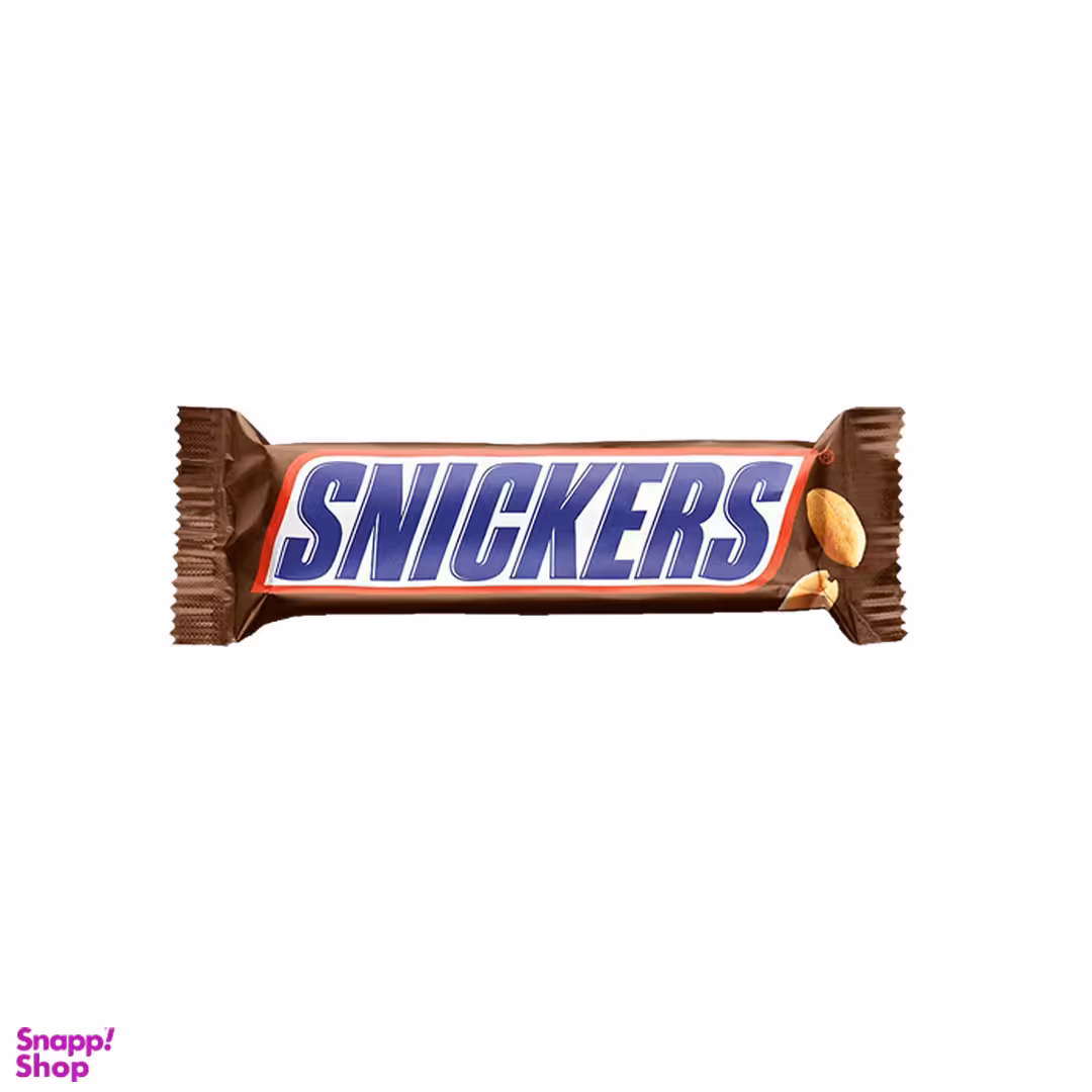 شکلات مغز بادام زمینی اسنیکرز وزن 50 گرم