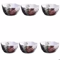 پیاله لمونژ طرح ملودی بسته 6 عددی (پس کرایه)