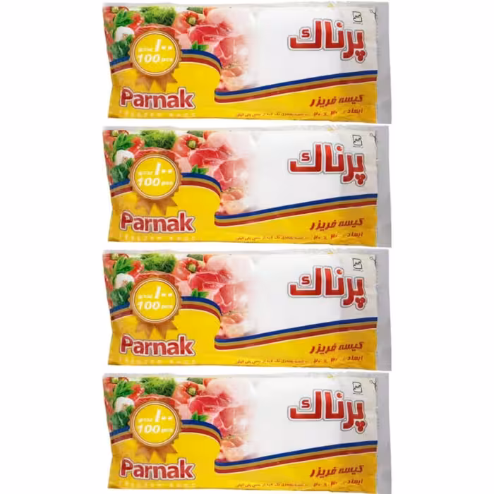 کیسه فریزر پرناک ابعاد 20 در 30 بسته 4 عددی