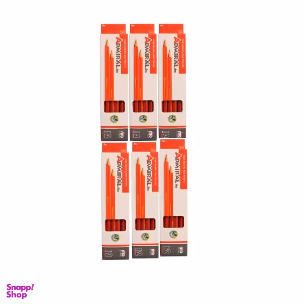 مداد قرمز ادمیرال مدل ECO-friendly بسته 6 عددی