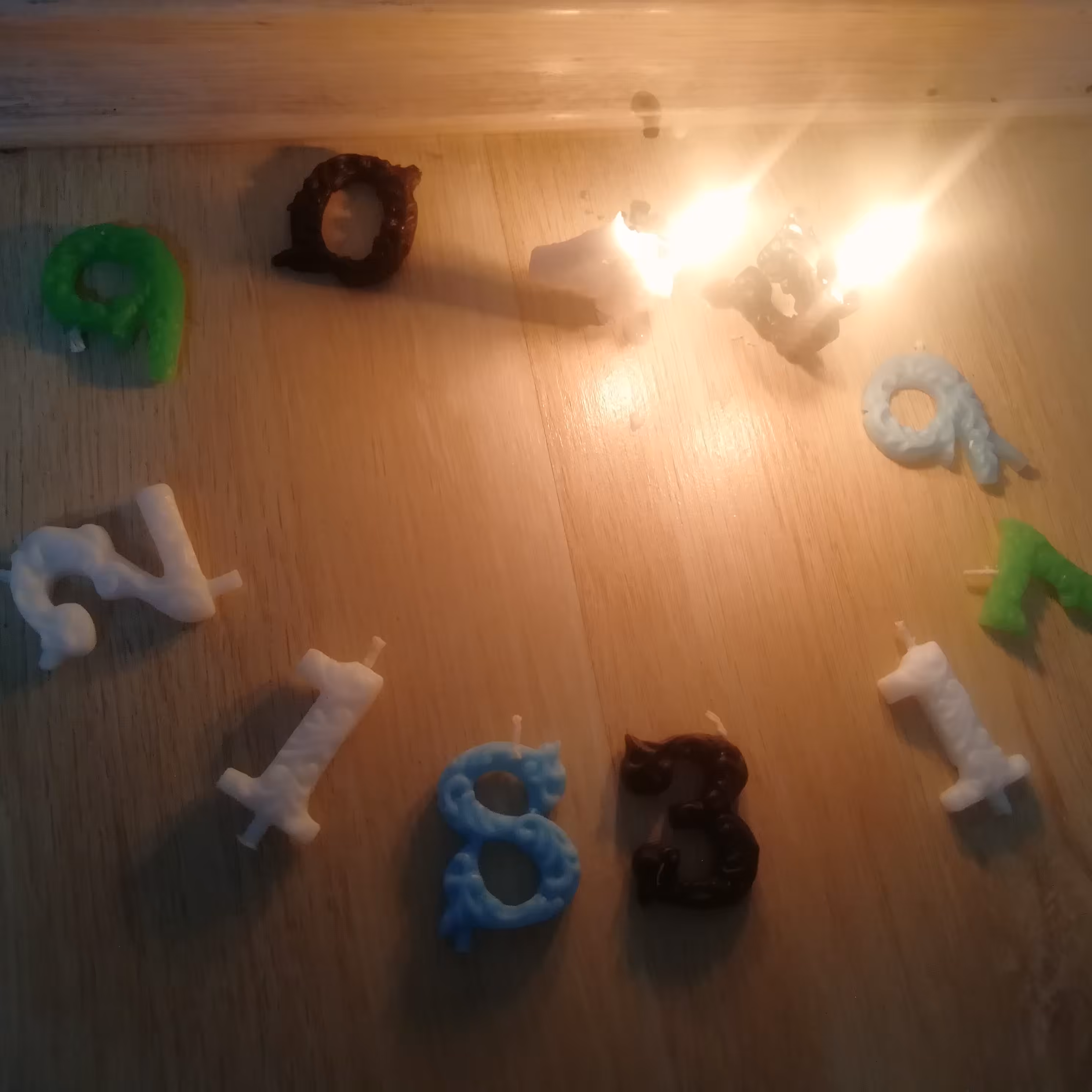 شمع اعداد مناسب تولد 