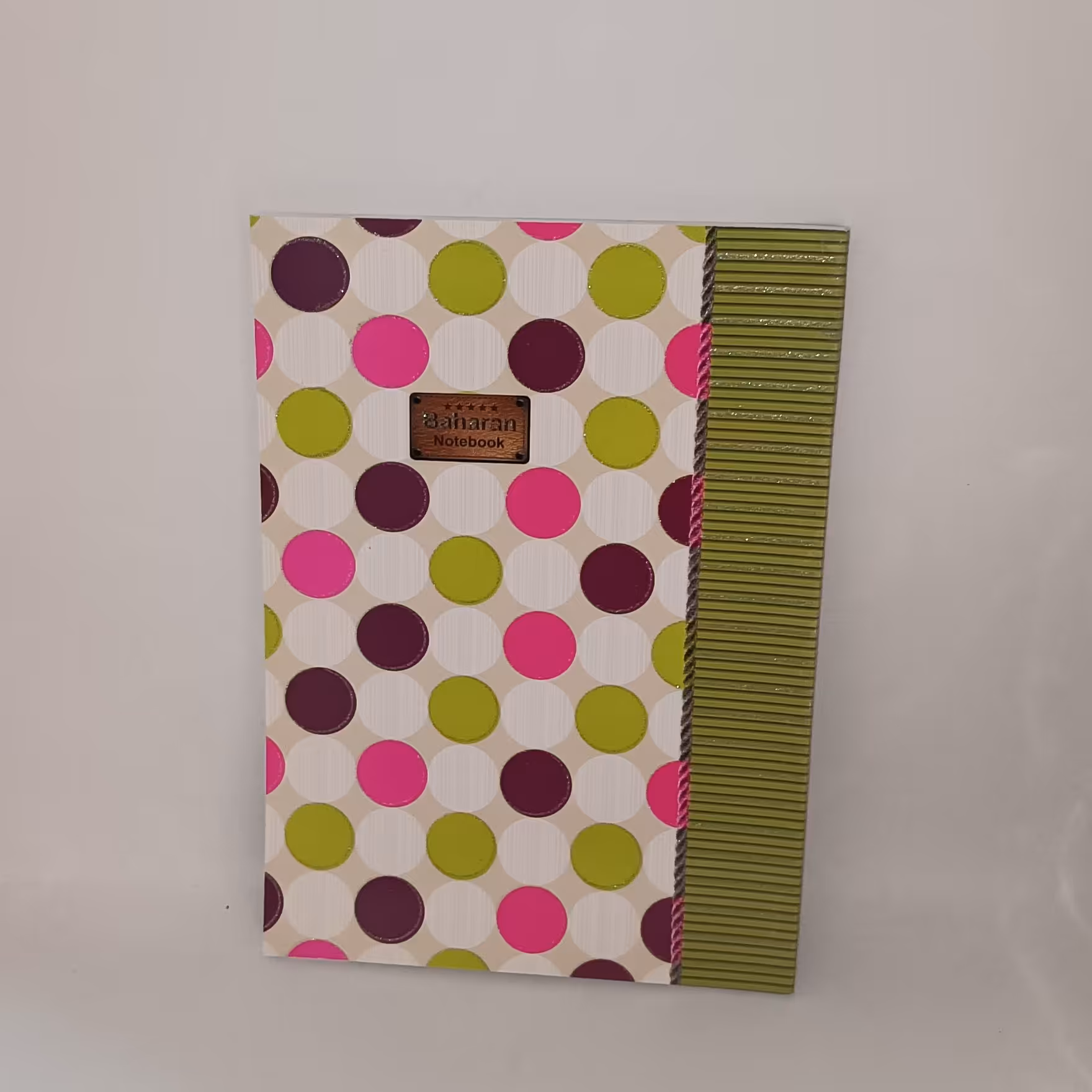 دفتر 80 برگ خط دار ته چسب طرح کلاسیک 