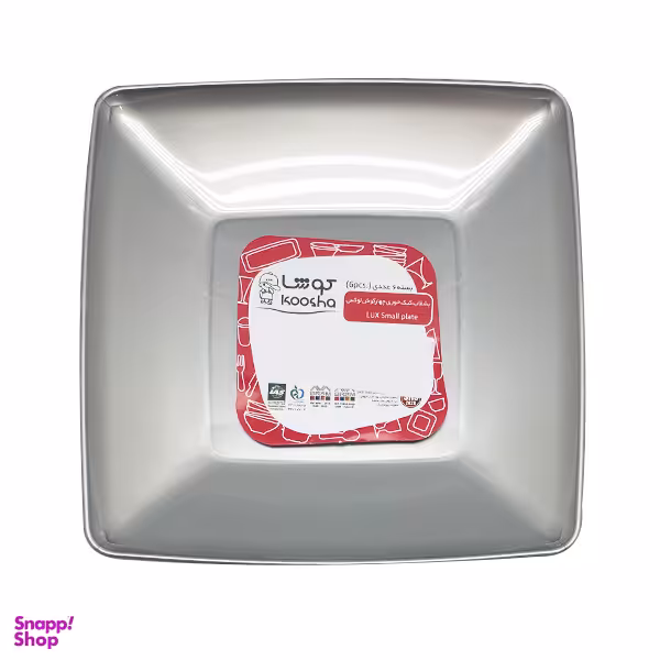 بشقاب یکبار مصرف کوشا مدل لوکس بسته 6 عددی