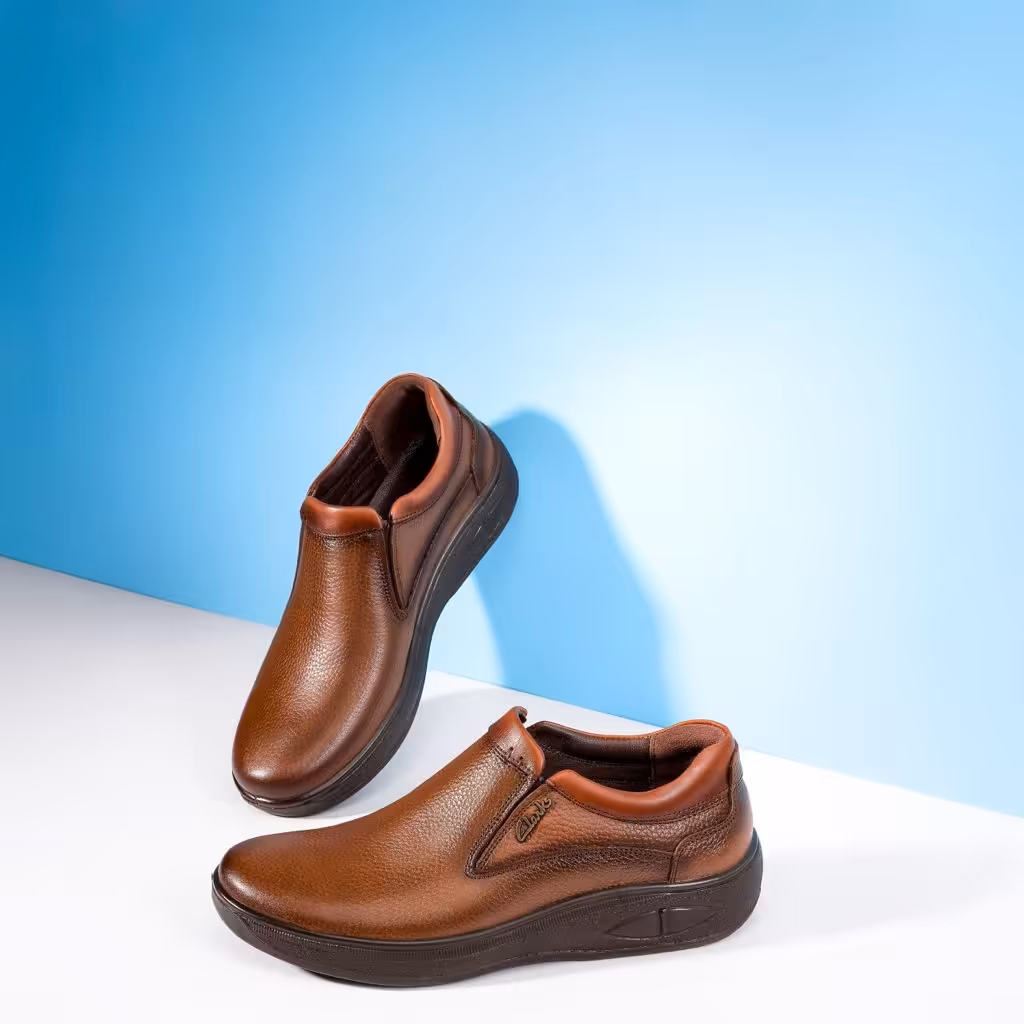 کفش چرم مدل آیدین ساعتی کشی