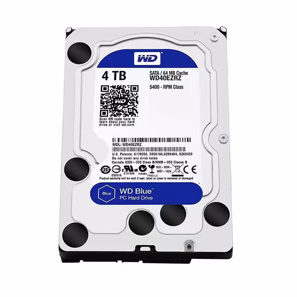 هارددیسک اینترنال وسترن دیجیتال مدل Blue WD40EZRZ ظرفیت 4 ترابایت