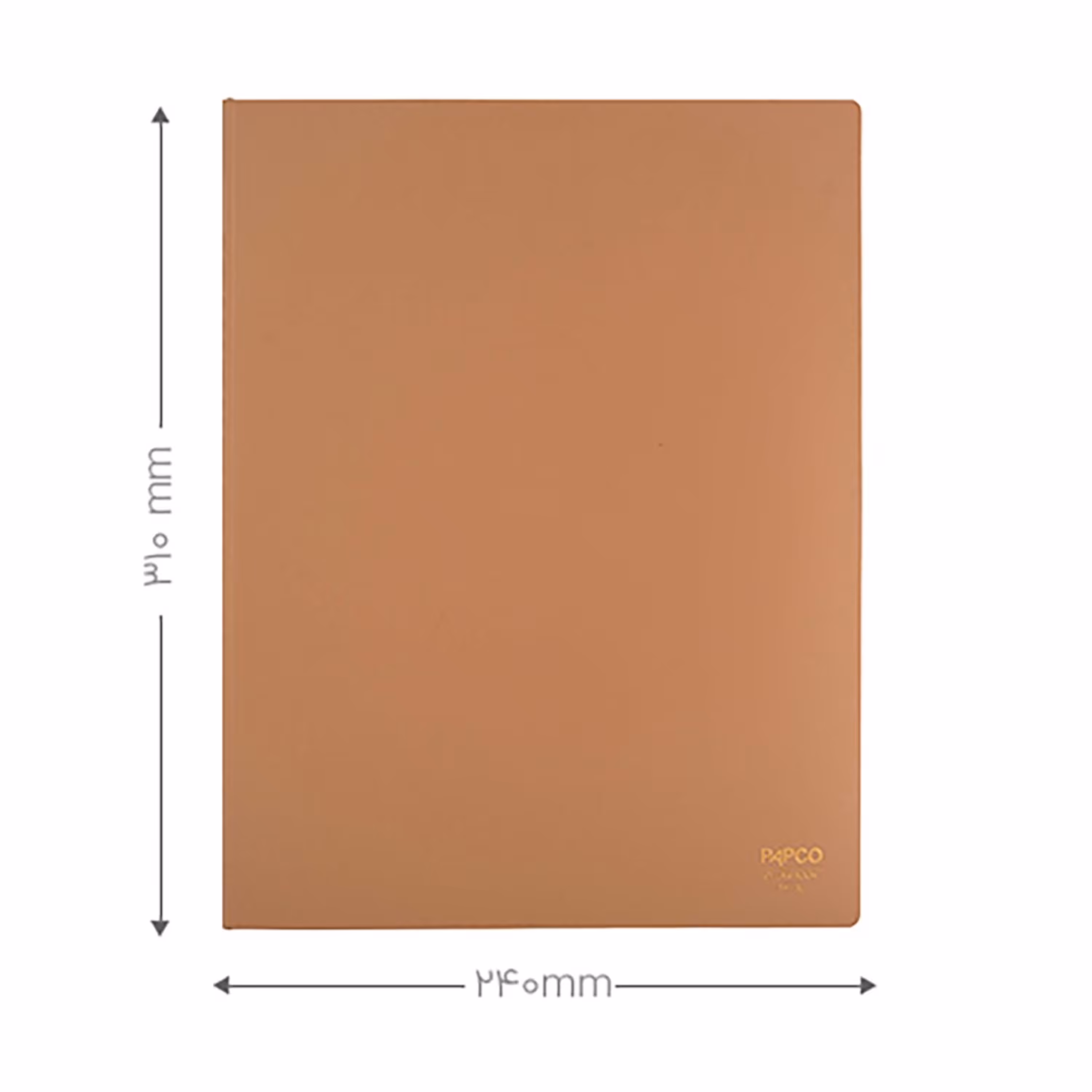 کلیربوک 20 برگ بدون قاب کد A4-60 برای بایگانی پاپکو