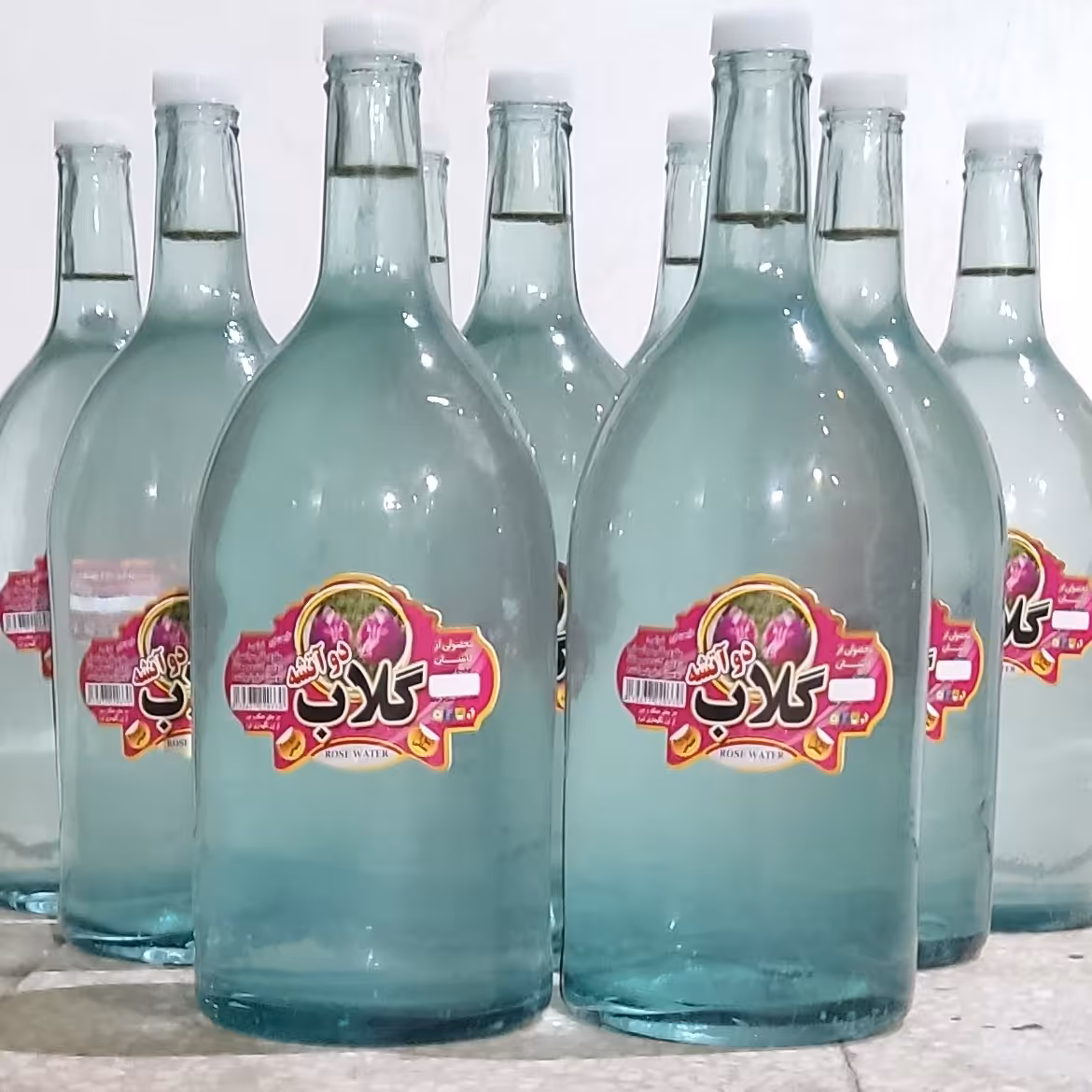 گلاب دو آتیشه داخل شیشه صددرصد طبیعی وخالص