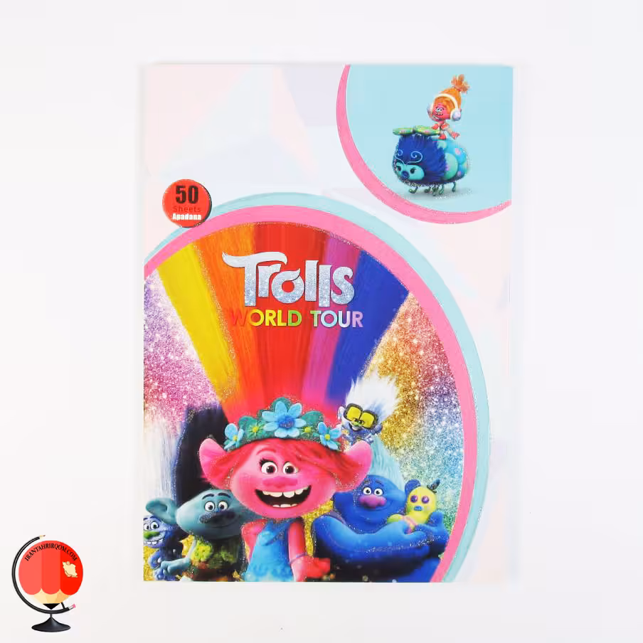 دفتر نقاشی 50 برگ طرح ترول آپادانا