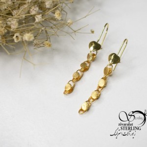 گوشواره آویز طرح طلا کد 5356