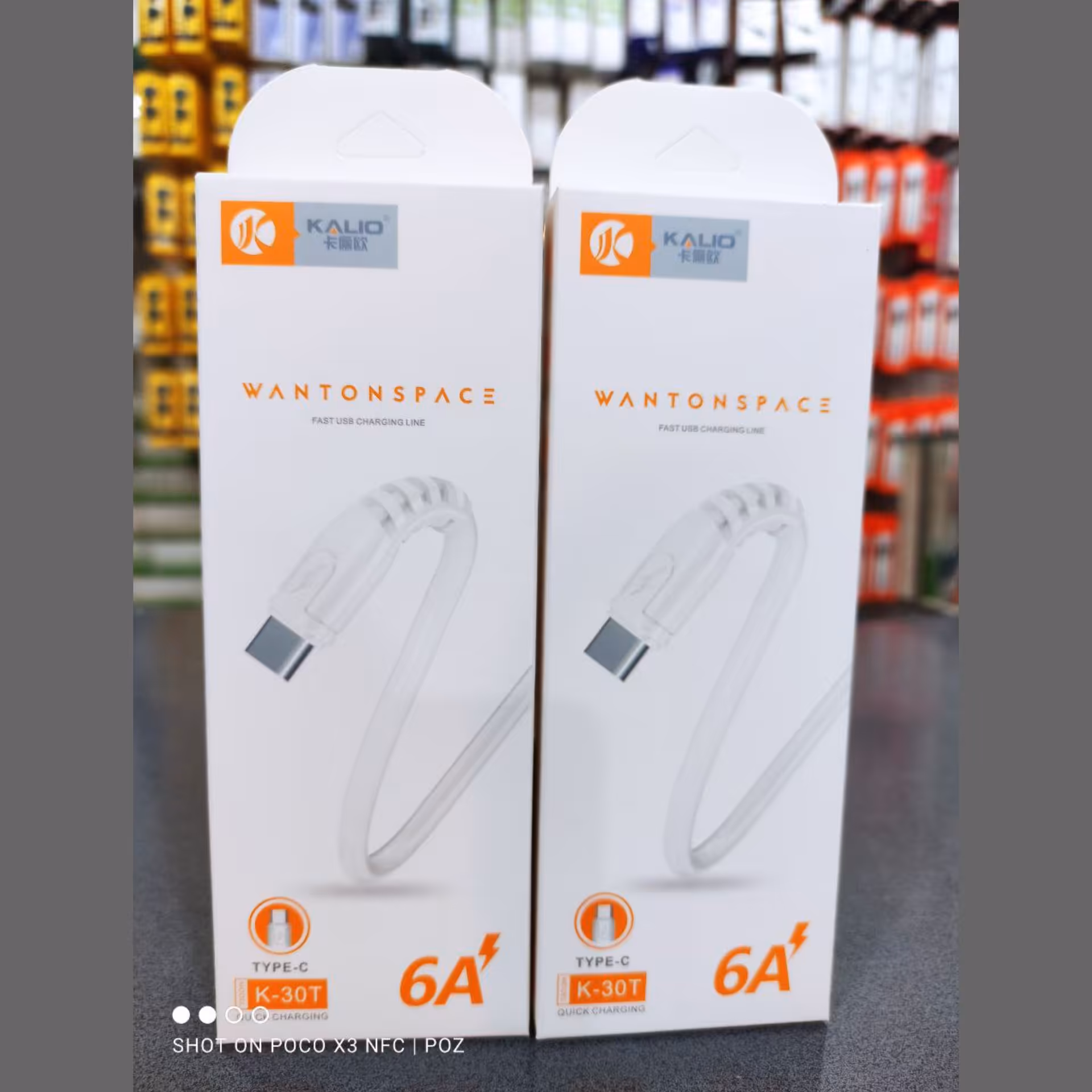 کابل شارژ 6 آمپر تایپ سی kalio مدل k30-t کیفیت عالی