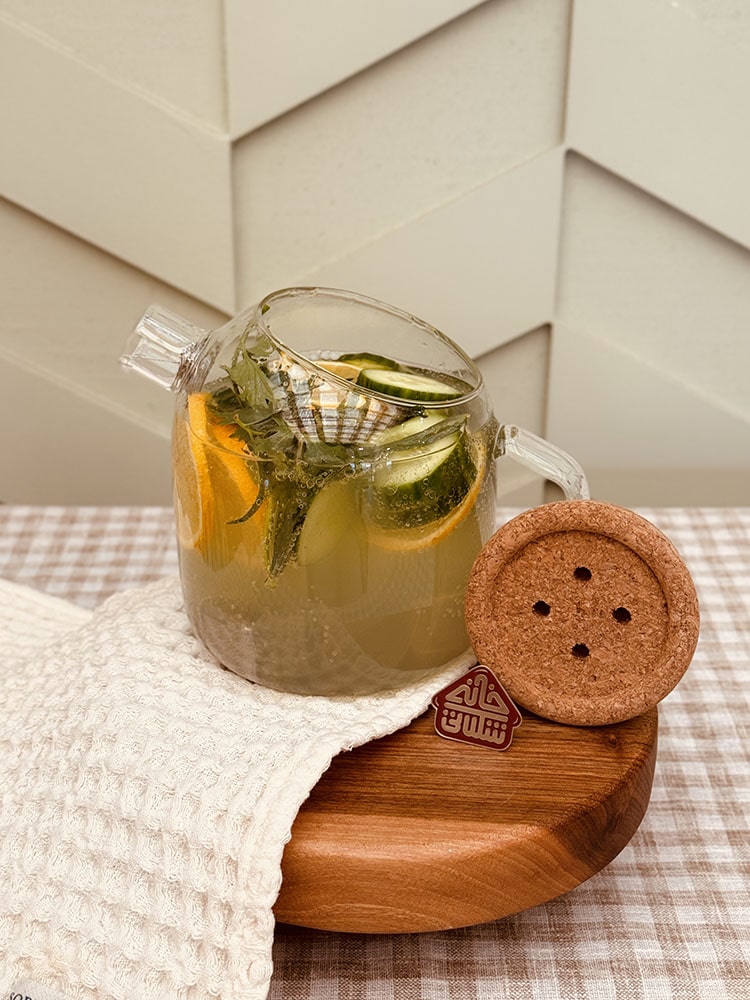 قوری شعله مستقیم دکمه ای 800 میل کد001577