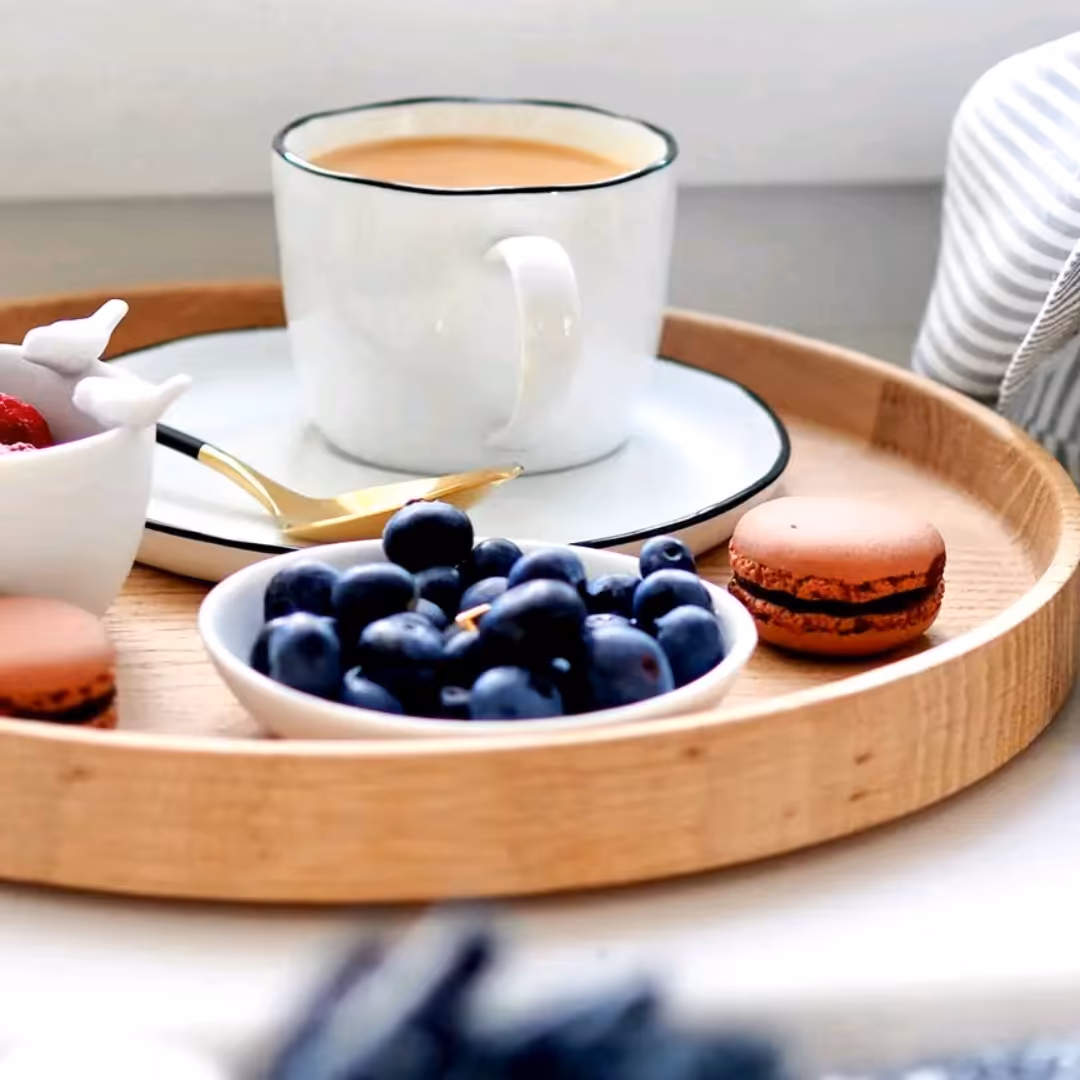 سینی چوبی آب گریز قطر 30(پس کرایه)