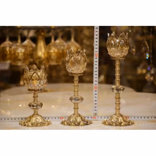 شمعدان برنزی 3تایی ونوس