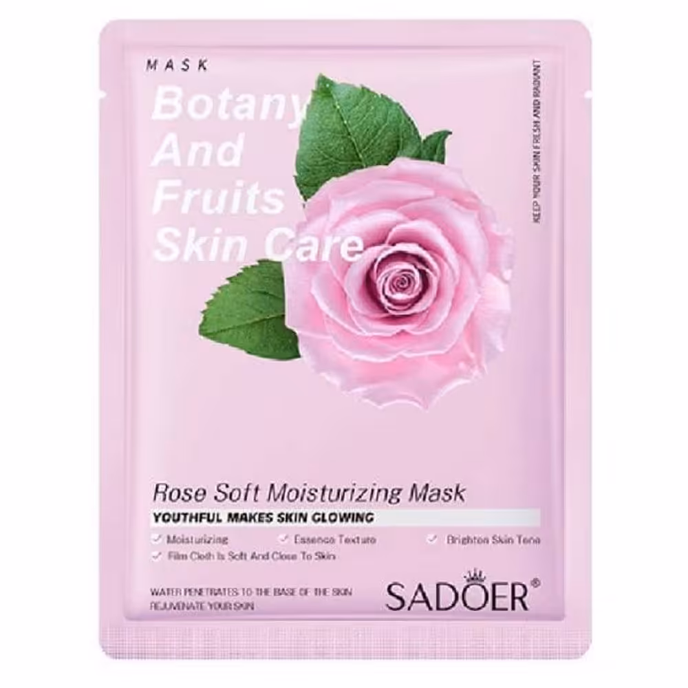 ماسک ورقه ای صورت سادور حاوی عصاره گل رز وزن 25 گرمی (194741)