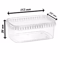 ظروف نگهدارنده 1000  سی سی کارتن 120 عددی ظروف فریزری ظروف مایکروویوی