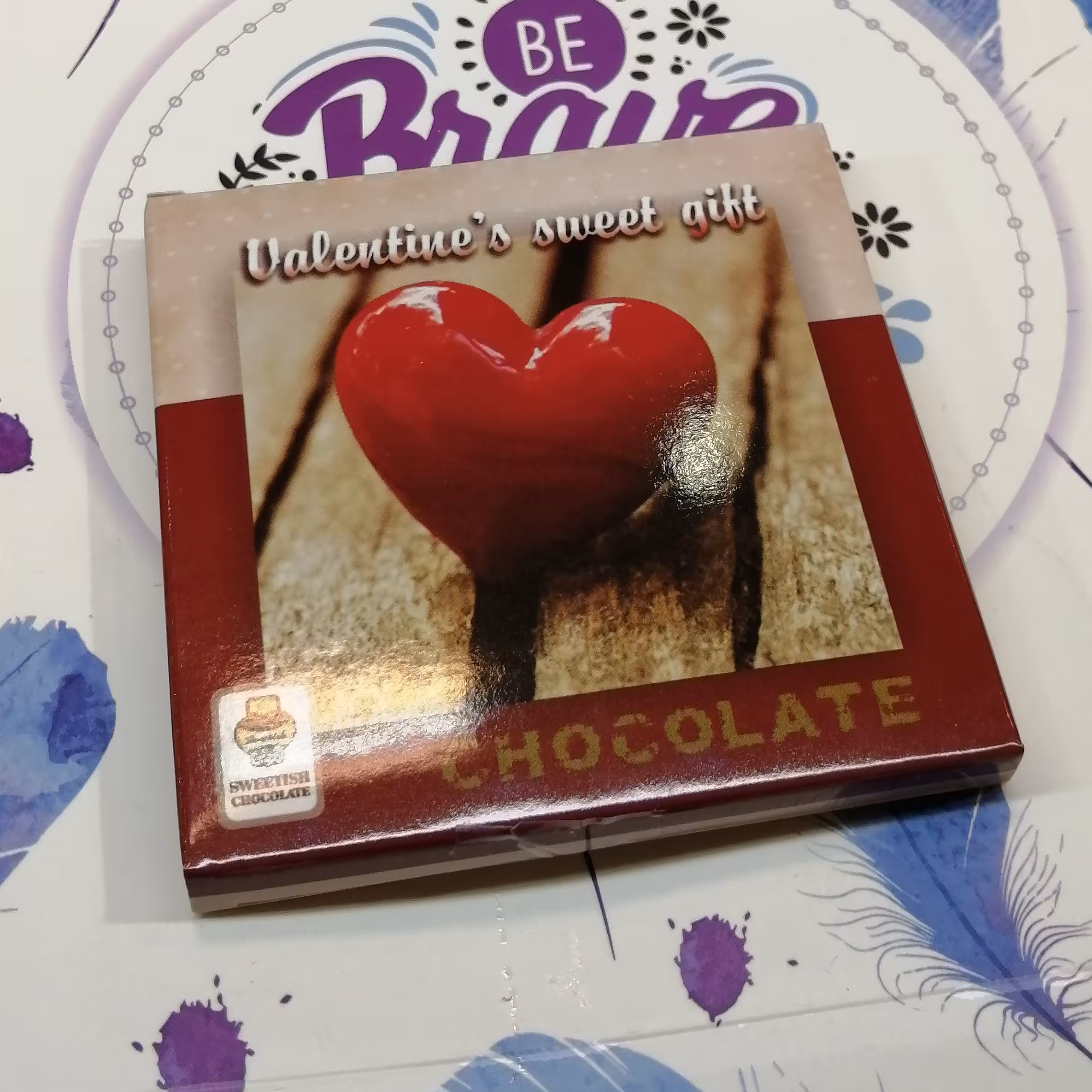 شکلات خارجی چهار تیکه شکلات خالص خارجی مخصوص هدیه و کادو ولنتاین 