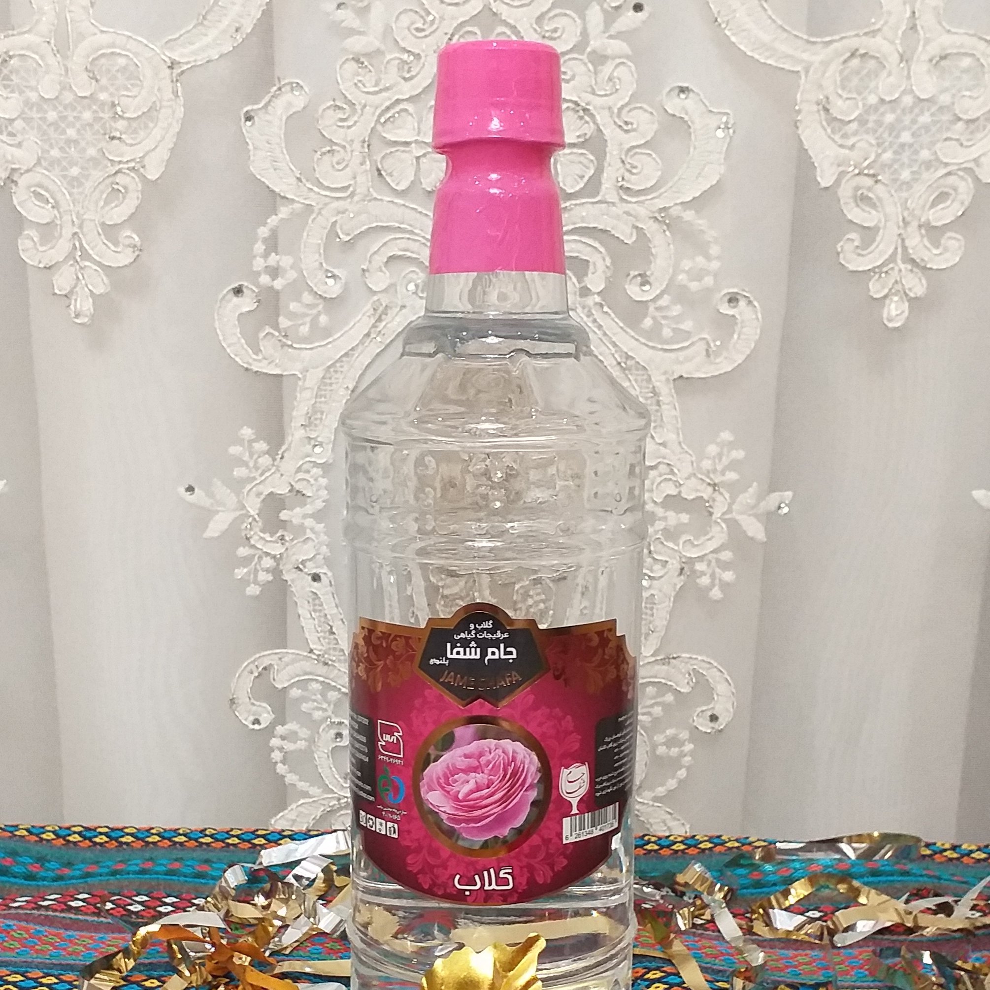 گلاب 12 عیار جام شفا کاشان فقط فروش عمده حداقل 120 بطری