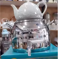 کتری قوری استیل شیردار کف چدن مارک دنیز