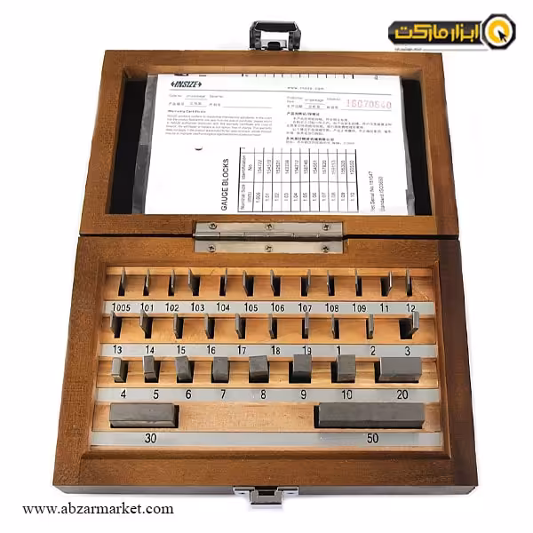 گیج بلوک اینسایز 32 عددی گرید 2 (با گارانتی شرکتی) مدل 232-4100