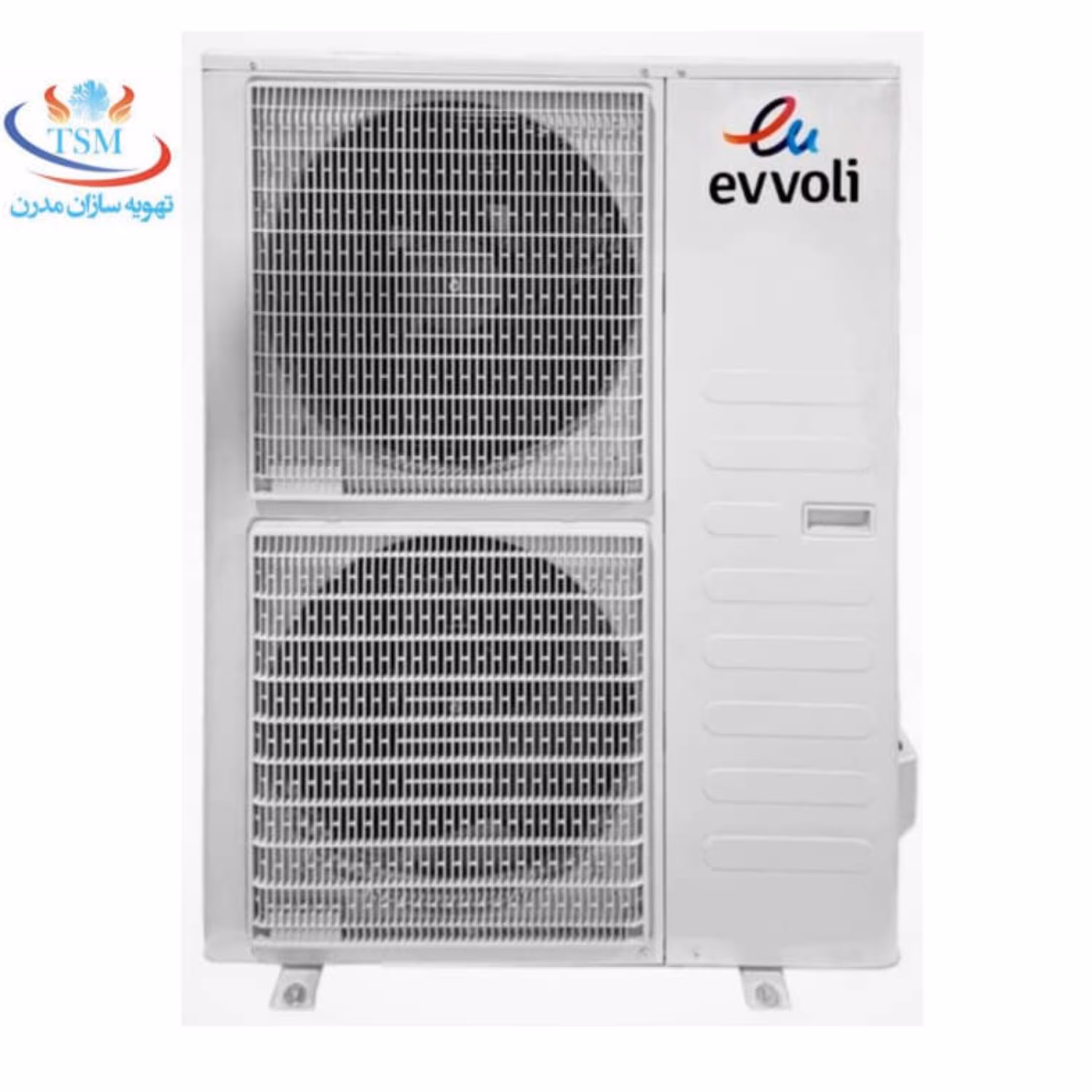 داکت اسپلیت 48 هزار ایوولی به همراه کویل آبگرم و ترموستات لمسی48.evvoli
