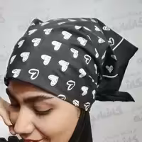 دستمال سر و سربند و دستمال گردن نخی ( پک دوتایی )