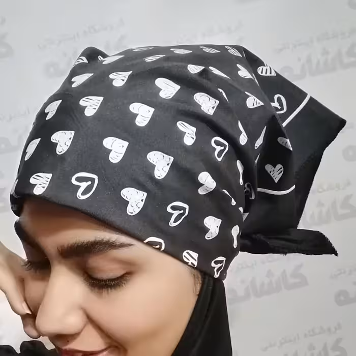 دستمال سر و سربند و دستمال گردن نخی ( پک دوتایی )