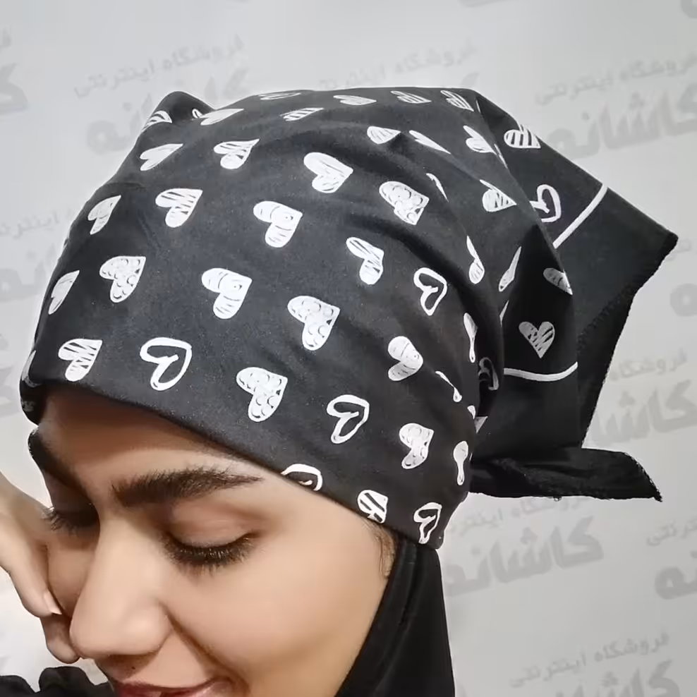 دستمال سر و سربند و دستمال گردن نخی ( پک دوتایی )