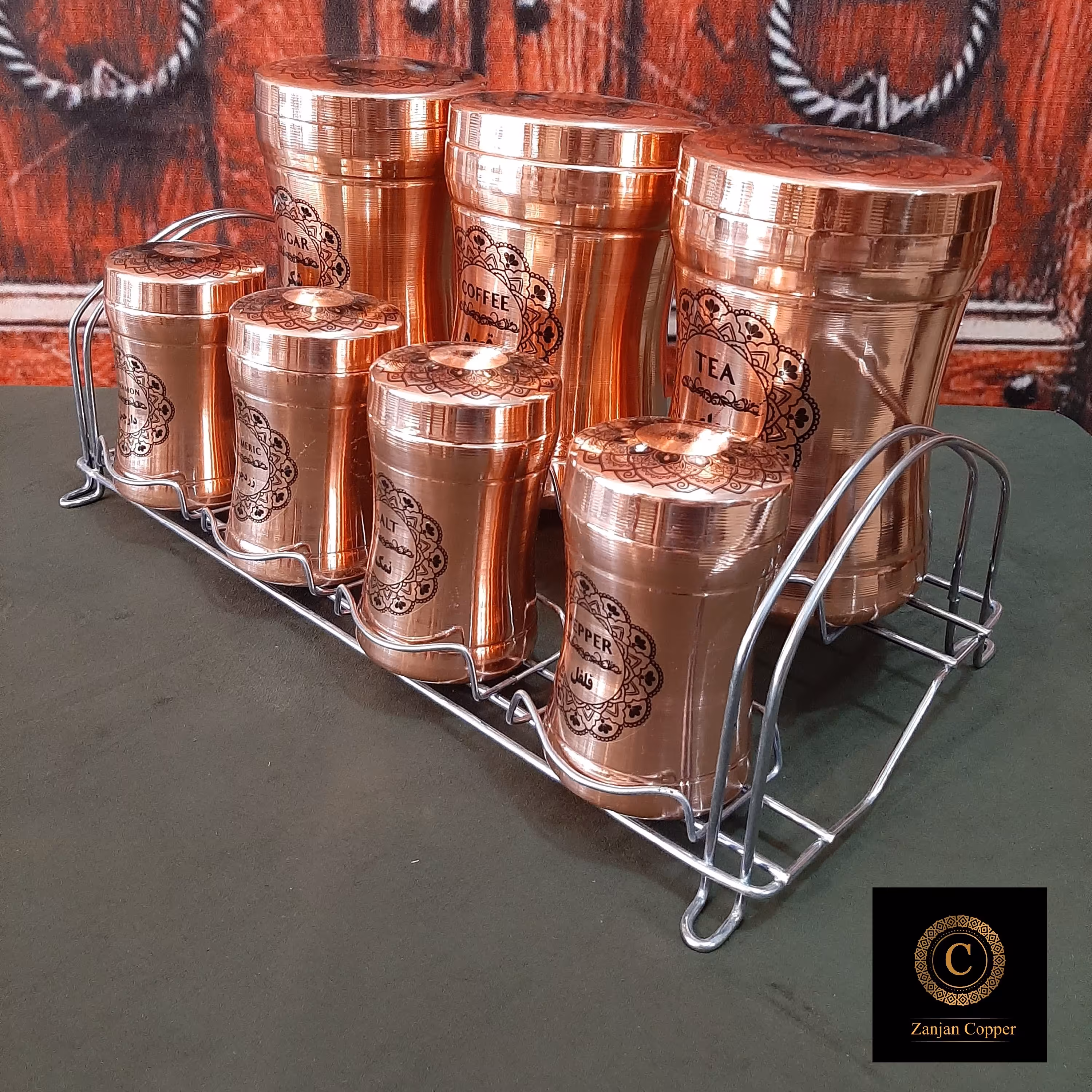 پاسماوری مسی طرح دار