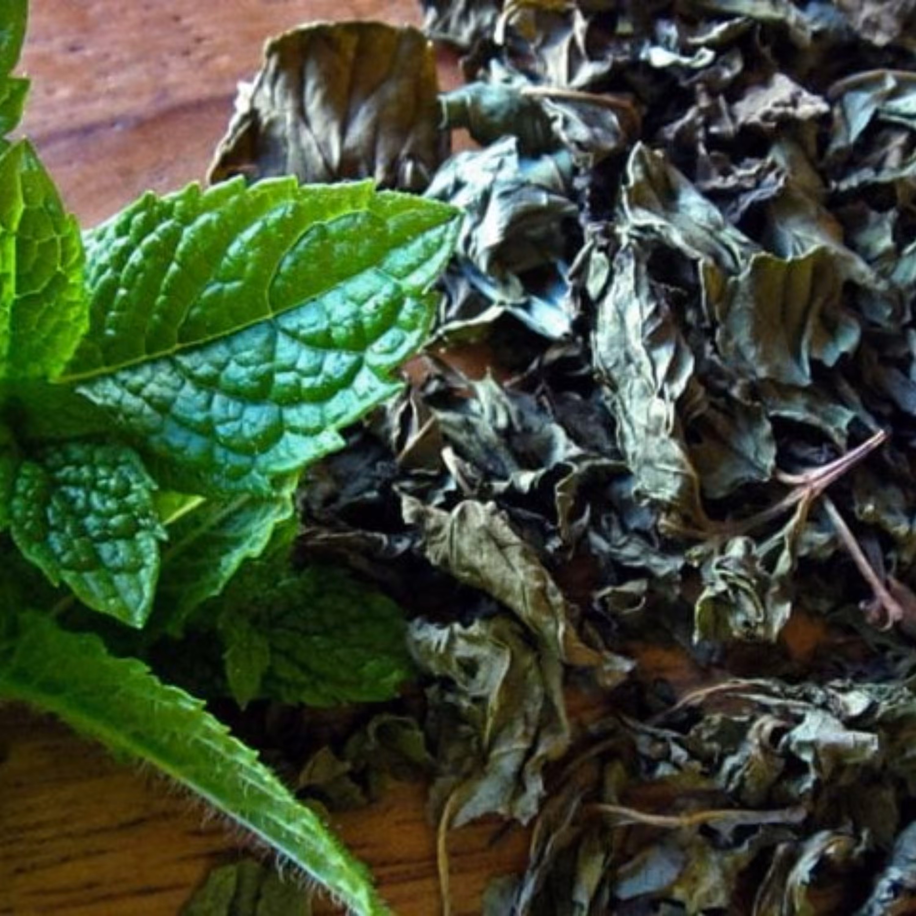 یک سیر نعناع خشک عالی گلچین طبیعی جات به آوران