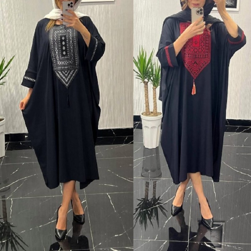 مانتو عبایی سرمه زنانه