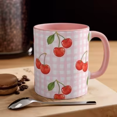 ماگ طرح گیلاس کد3