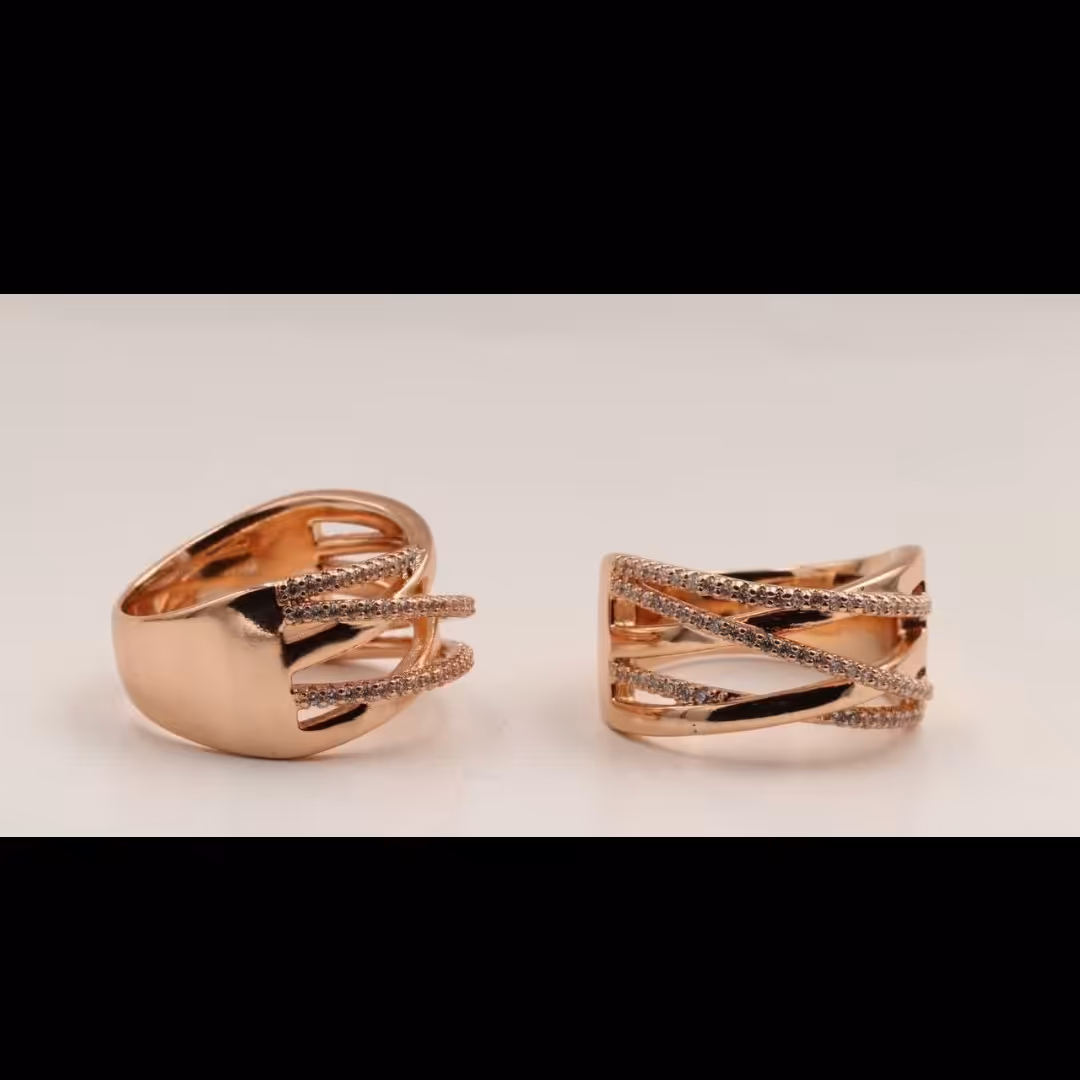 انگشتر کد11496 برند ژوپینگ.طرح جواهر.نگین اتمی.با آبکاری طلا.ضد حساسیت.رنگ ثابت.سایزبندی کامل3