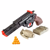 تفنگ اسلحه کلت هفت تیر پرتابی کیفی با بی سیم و نارنجک