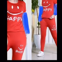 تیشرت وشلوار اسپان طرح لبخند