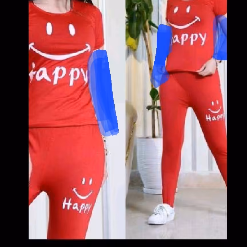 تیشرت وشلوار اسپان طرح لبخند